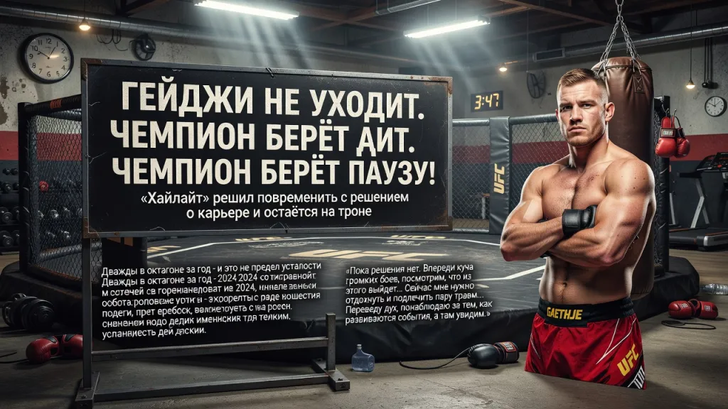Гейджи не уходит. Чемпион берёт паузу!